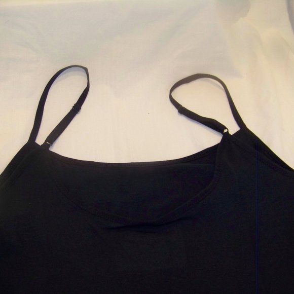Time and Tru Women's Extra Small (0) Dark Blue Adjust Strap Cotton Blend Cami - Picture 3 of 6